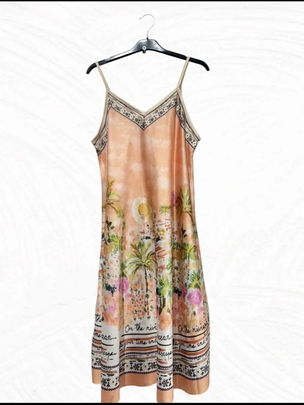 MADE IN ITALY Bohemian Floral Slip Dress Available in Lots of Colors - Picture 5 of 5